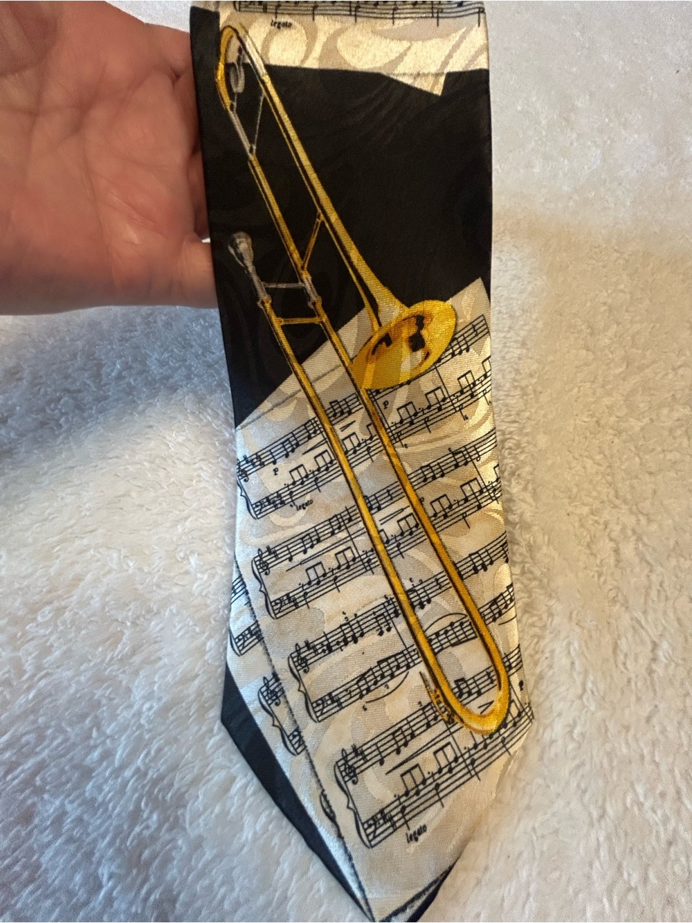 🎁3 for &30 - Musical Trombone Silk Tie